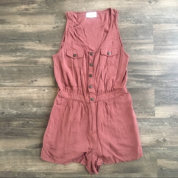 Forever 21 Button Romper